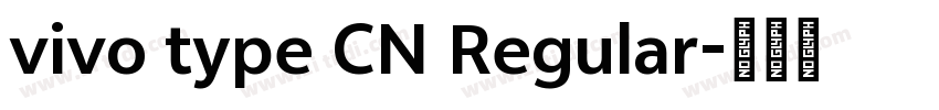 vivo type CN Regular字体转换